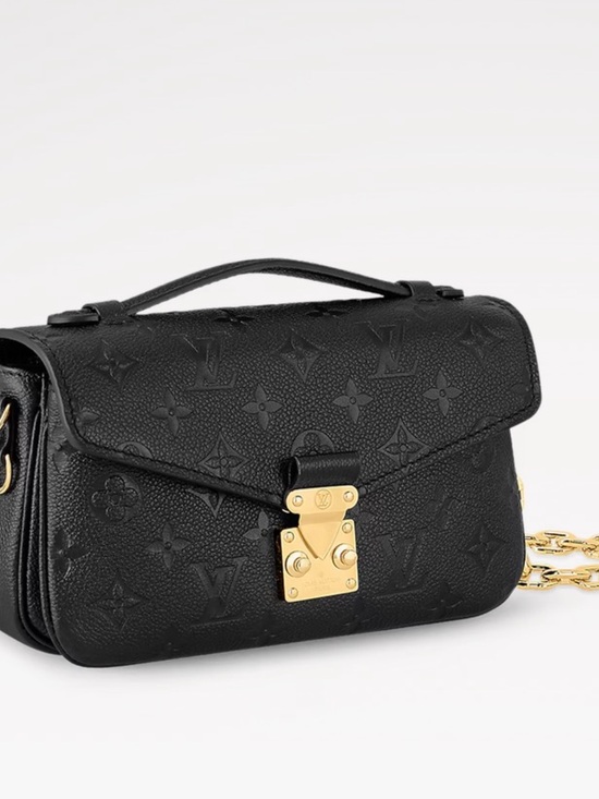 Louis Vuitton Handbags - Louis Vuitton Black Empreinte Pochette Metis East West Shoulder Bag (Authentic)